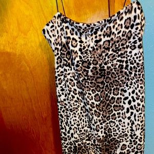 Black with cheetah dress